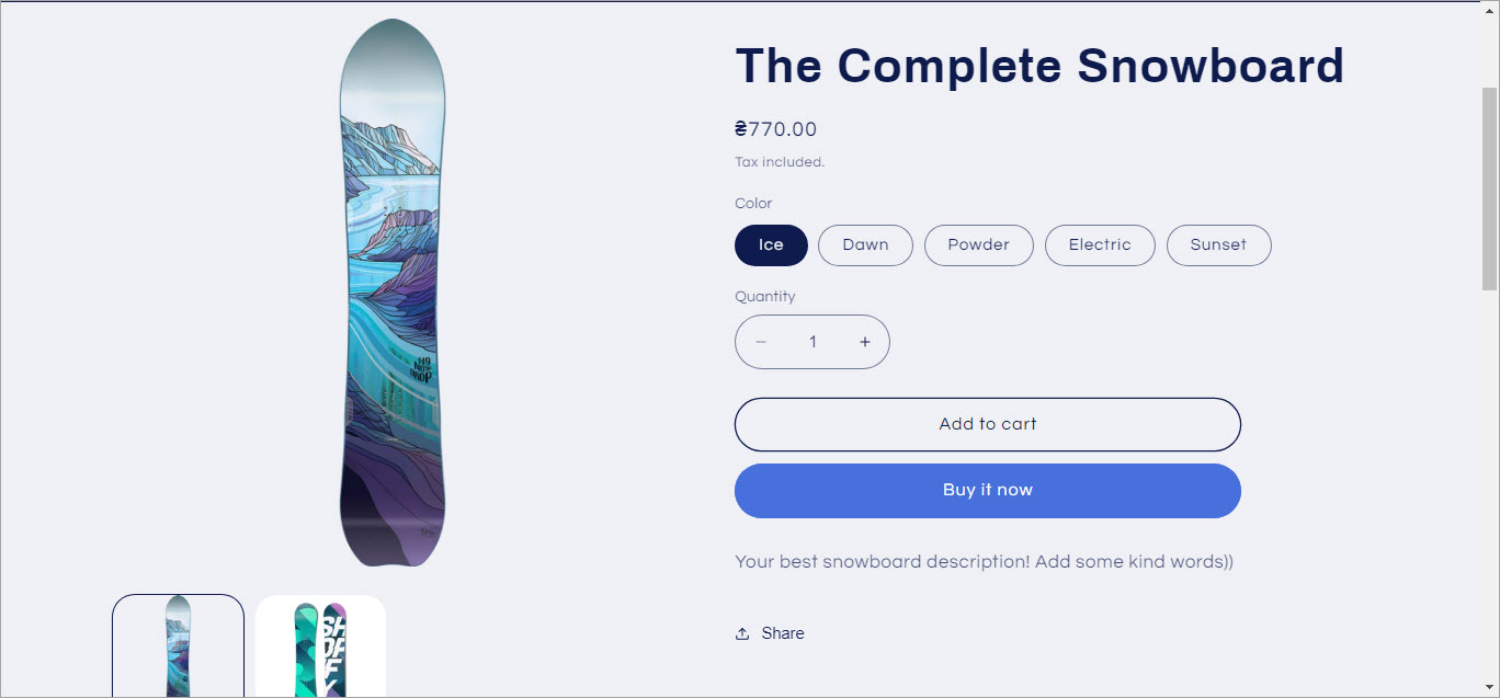 Edit Shopify Product Description in Bulk Append Value Result on the frontend
