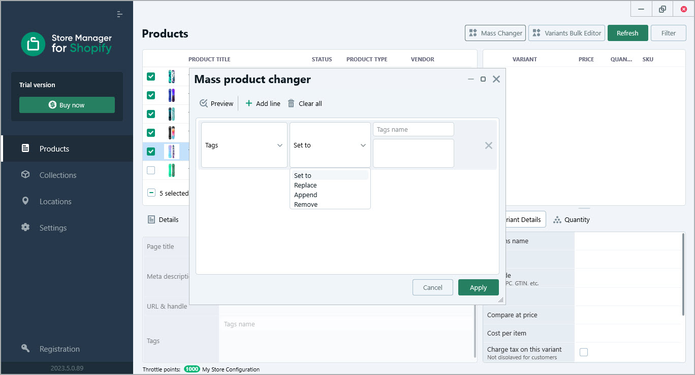 Choose action - set specific tag with Store Manager for Shopify Choose action - set specific tag with Store Manager for Shopify